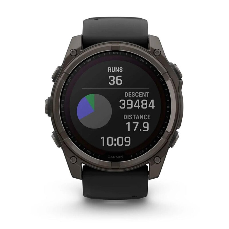 Смарт-часы Garmin Fenix 8 51mm Solar Sapphire Carbon Gray Titanium with Pebble Gray Silicone Band (010-02907-11)