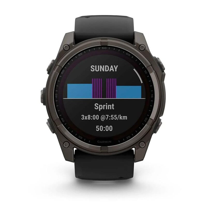 Смарт-часы Garmin Fenix 8 51mm Solar Sapphire Carbon Gray Titanium with Pebble Gray Silicone Band (010-02907-11)
