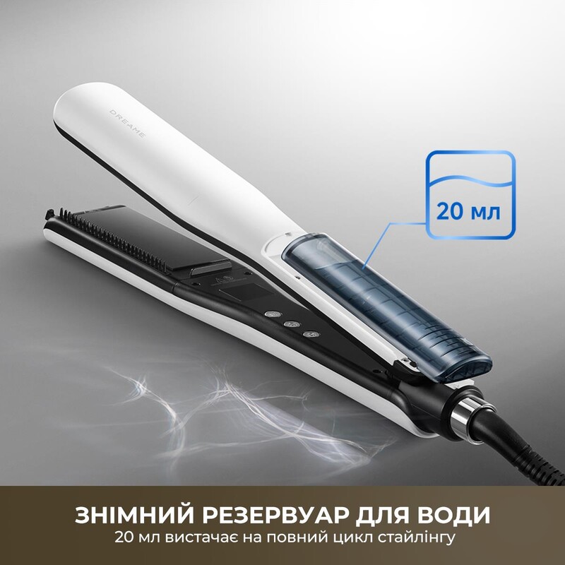 Утюжок (выпрямитель) для волос Dreame AuraSteam Straight White (AA01A)