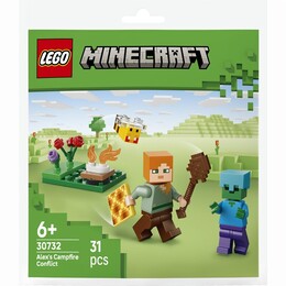 Конструктор LEGO Minecraft Конфлікт біля багаття Алекса (30732)