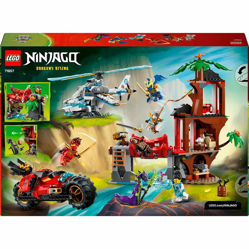 Конструктор LEGO Ninjago Автомобільна битва ніндзя біля будинку на дереві (71857)