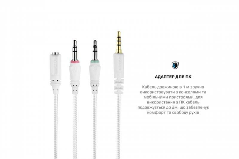 Гарнитура Sades SA-721 Spirits Cyan (sa721cnj)