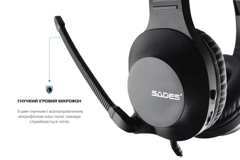 Гарнитура Sades SA-721 Spirits Black (sa721bkj)