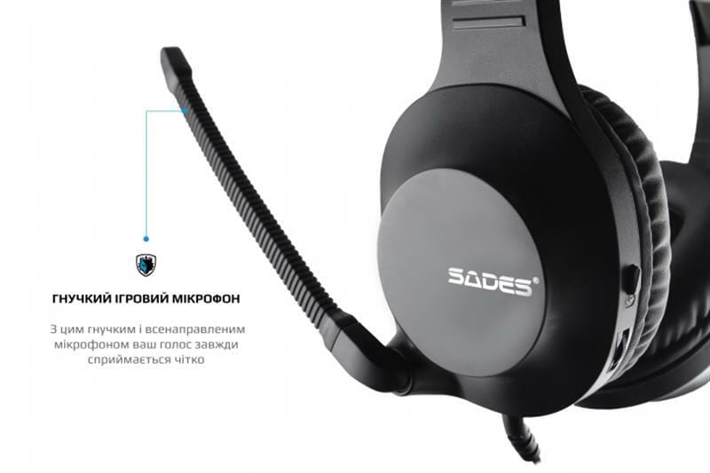Гарнитура Sades SA-721 Spirits Black (sa721bkj)