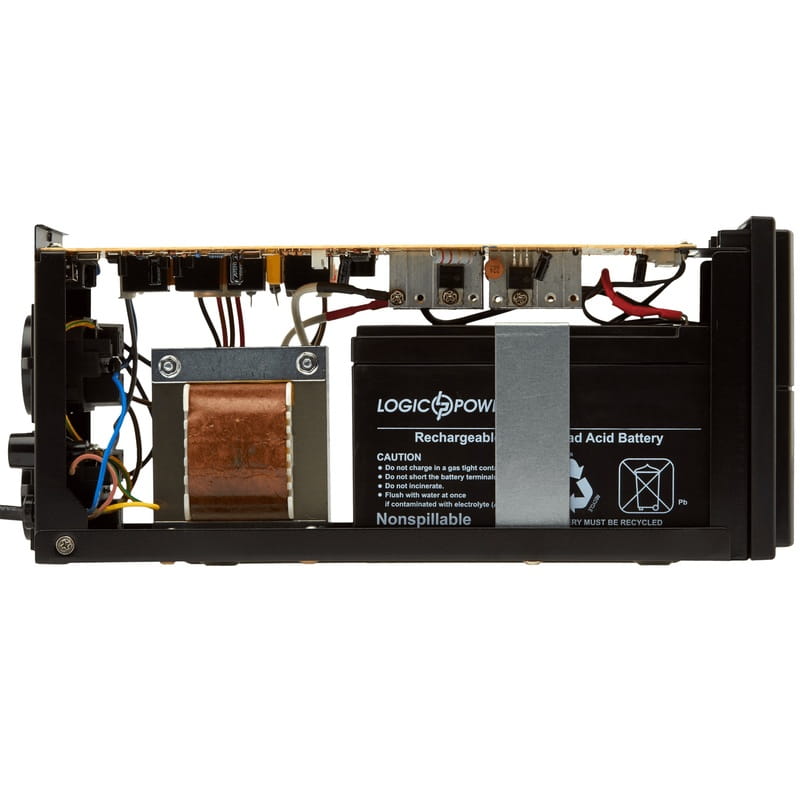 ИБП LogicPower LPM-825VA, Lin.int., AVR, 2 x евро, металл