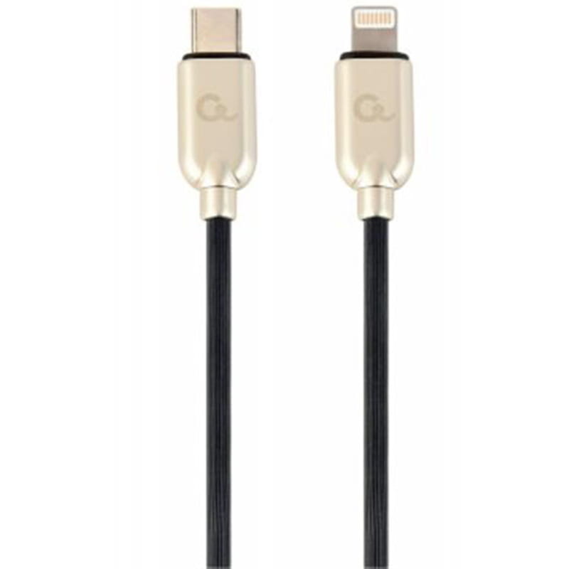 Кабель Cablexpert USB Type-C - Lightning (M/M), 1 м, черный/золотистый (CC-USB2PD18-CM8PM-1M)