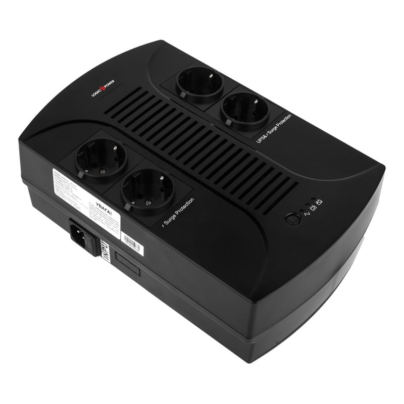 ИБП LogicPower 650VA-PS, Lin.int., AVR, 4 x евро, пластик