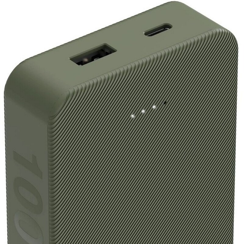 Универсальная мобильная батарея Hama 10000mAh 15W Green (00201713)