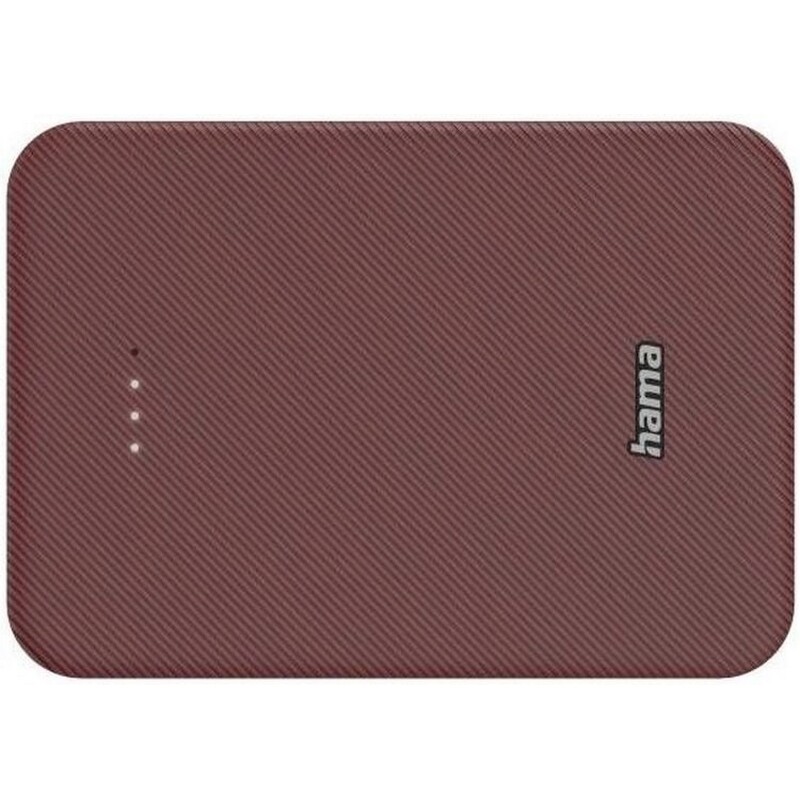 Универсальная мобильная батарея Hama 10000mAh 15W Red (00201714)