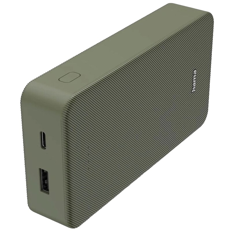 Универсальная мобильная батарея Hama 20000mAh 15W Green (00201716)