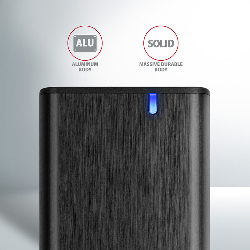 Зовнішня кишеня Axagon M.2 SATA 2242/2260/2280 USB Type-C 3.2 Black (EEM2-SBC)