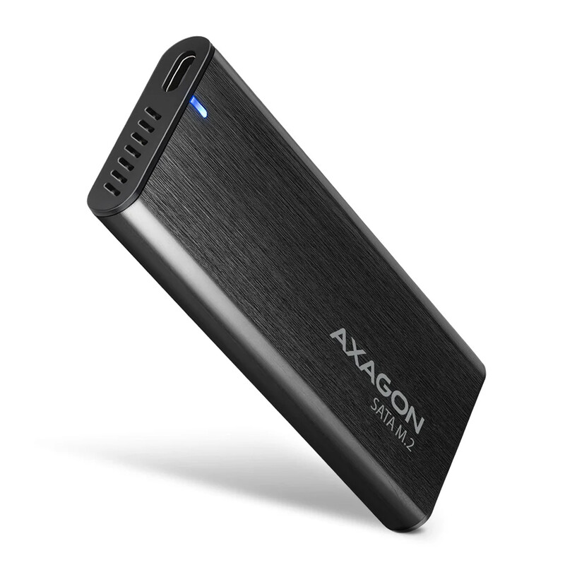 Зовнішня кишеня Axagon M.2 SATA 2242/2260/2280 USB Type-C 3.2 Black (EEM2-SBC)