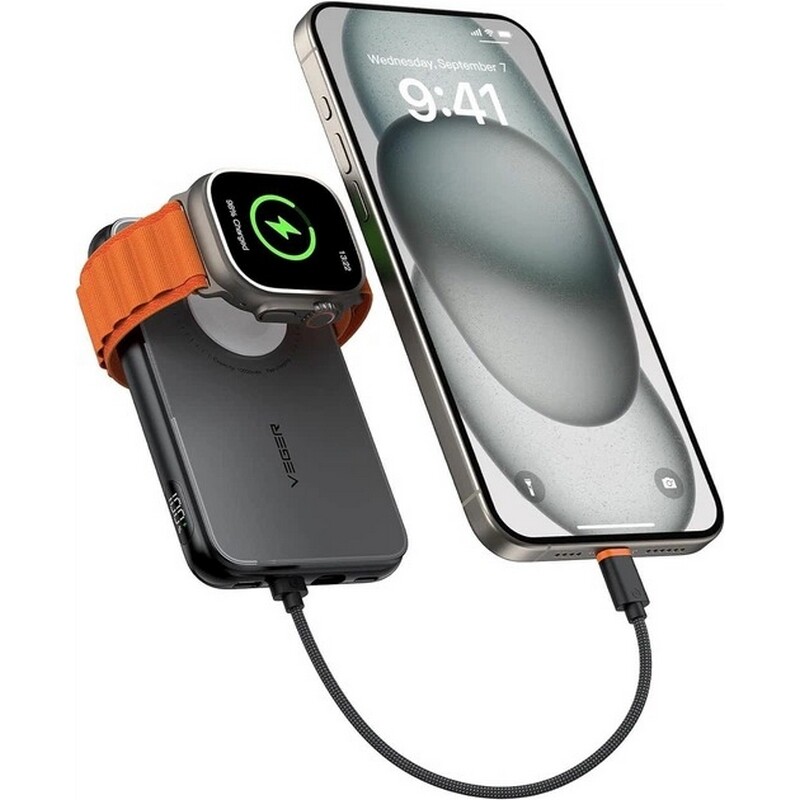 Универсальная мобильная батарея Veger V1171 10000mAh 20W Black