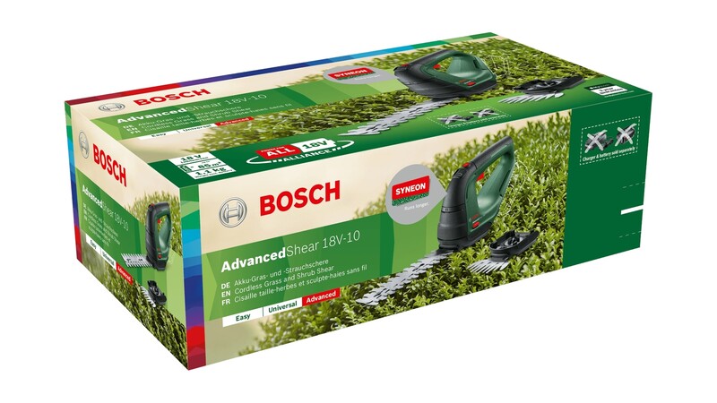 Ножницы садовые Bosch AdvancedShear 18V-10 + насадка кусторез (0.600.857.001)