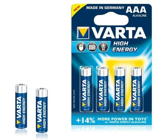 Батарейка Varta High Energy AAA/LR03 BL 4шт