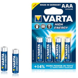 Батарейка Varta High Energy AAA/LR03 BL 4шт