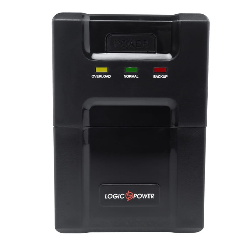 Джерело безперебійного живлення LogicPower 600VA-P, Lin.int., AVR, 2 x євро, пластик