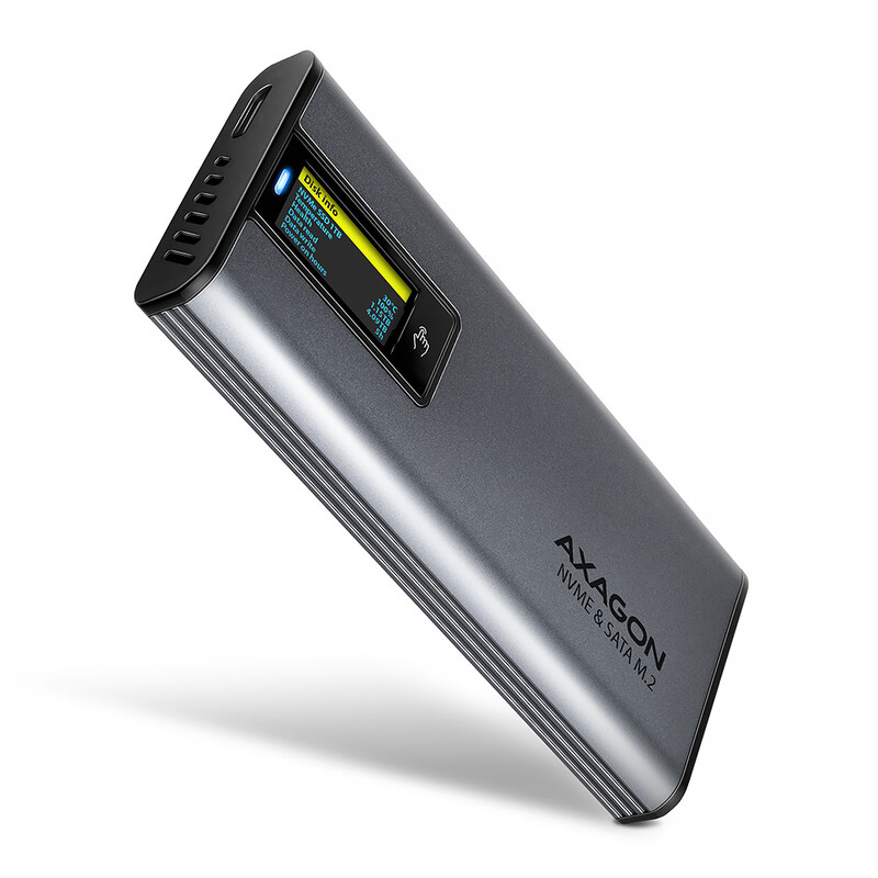 Зовнішня кишеня Axagon NVMe M.2 2242/2260/2280 USB Type-C 3.2 Black (EEM2-SD2)