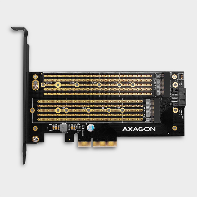 Контролер для SSD-накопичувачів AXAGON PCIe to NVMe M.2 (PCEM2-D)