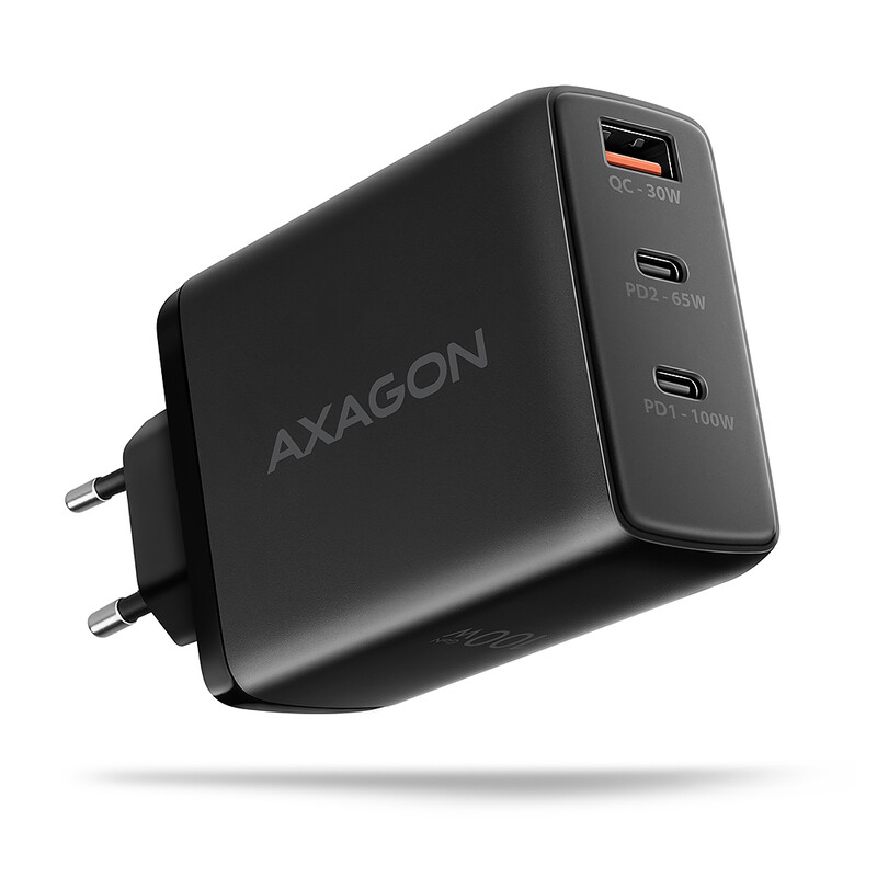 Зарядний пристрій Axagon 100W Black (ACU-DPQ100)