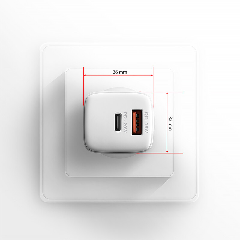 Зарядний пристрій Axagon 20W White (ACU-PQ20W)