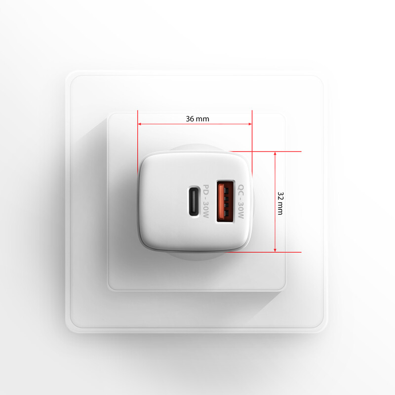 Зарядное устройство Axagon 30W White (ACU-PQ30W)