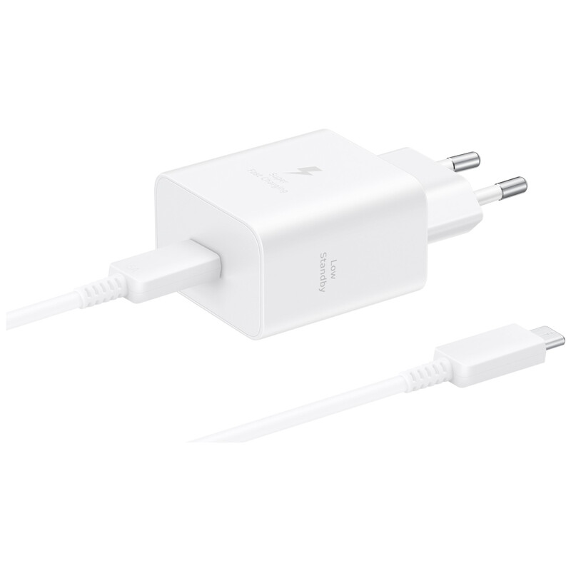 Мережевий зарядний пристрій Samsung EP-T4511 45W USB-C White (EP-T4511XWEGEU)