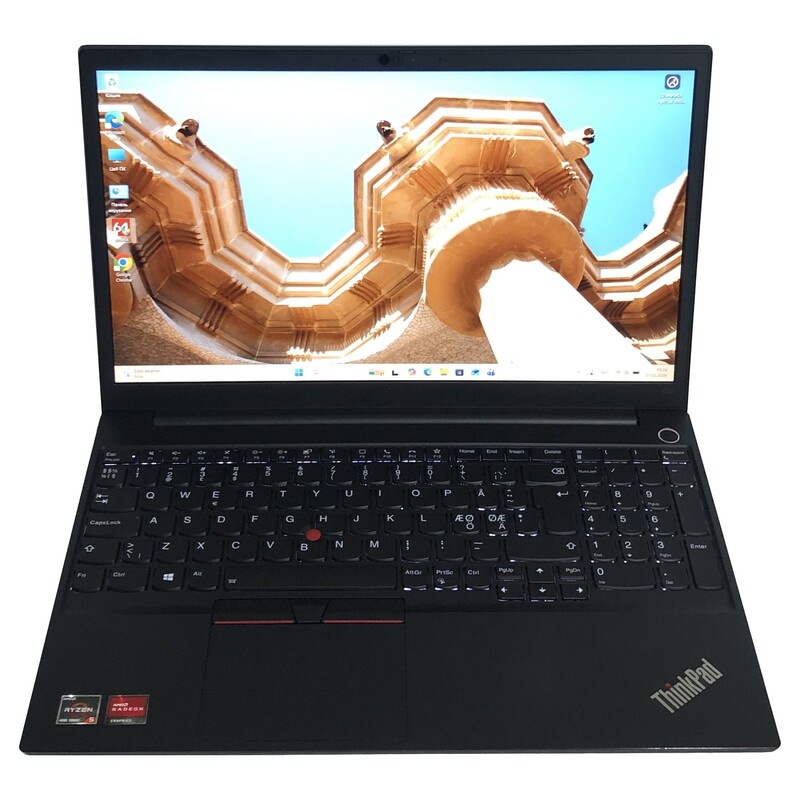Ноутбук Lenovo ThinkPad E15 G2 / 15.6" FullHD IPS / AMD Ryzen 5 4500U / 8GB / 256GB SSD / AMD RX Vega 6 / Win11Pro / сканер відбитка - Б/в