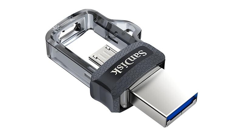 Флеш-накопитель USB3.0 32GB OTG SanDisk Ultra Dual M3.0 Black (SDDD3-032G-G46)
