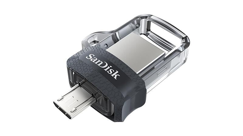 Флеш-накопитель USB3.0 32GB OTG SanDisk Ultra Dual M3.0 Black (SDDD3-032G-G46)