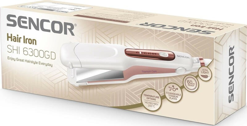 Утюжок (Выпрямитель) для волос Sencor SHI 6300GD