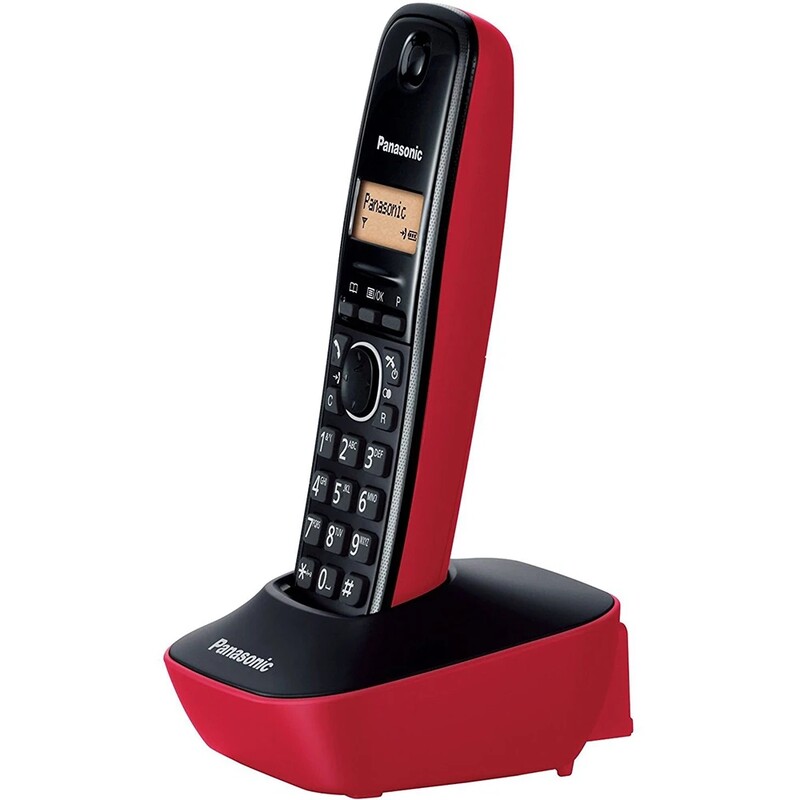 Радиотелефон DECT Panasonic KX-TG1611UAR Black Red