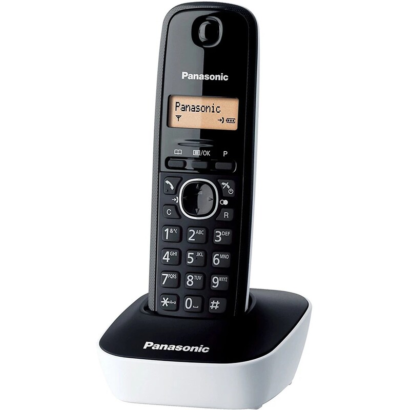 Радіотелефон DECT Panasonic KX-TG1611UAW Black White