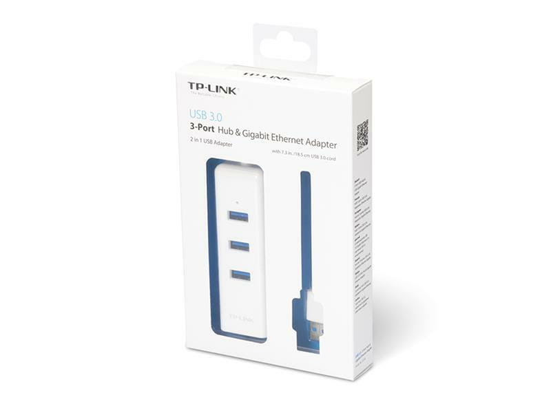Адаптер TP-Link UE330  (USB 3.0, 10/100/1000Mbps, 3xUSB 3.0 HUB)