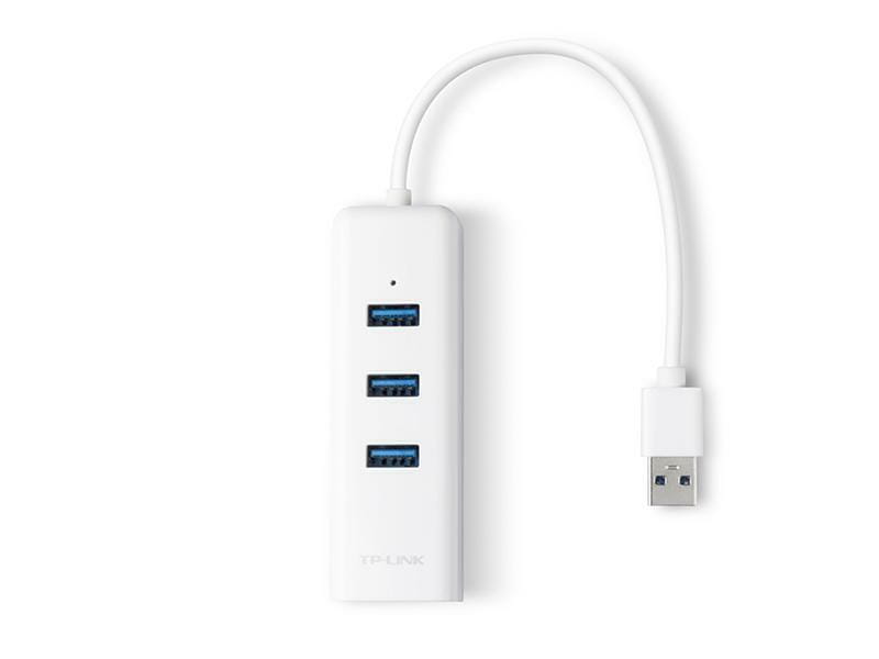 Адаптер TP-Link UE330  (USB 3.0, 10/100/1000Mbps, 3xUSB 3.0 HUB)