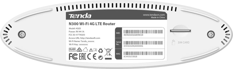Беспроводной 3G/4G маршрутизатор Tenda 4G03
