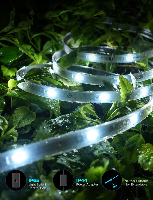 Светодиодная лента умная Govee H70A1 Phantasy Outdoor LED, 10 м, White (H70A13D1)