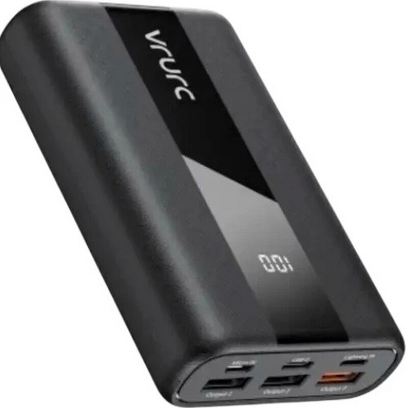 Универсальная мобильная батарея Vrurc T2055 20000mAh 22.5W Black (D9A-SL-2055BLACK-DE)