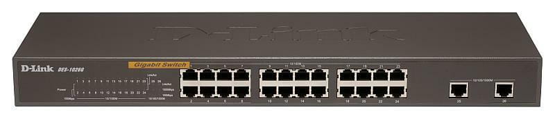 Коммутатор D-Link DES-1026G 24-port 10/100Mbps + 2port Gigabit
