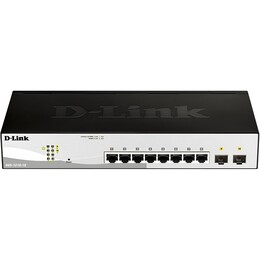 Коммутатор D-Link DGS-1210-10 (8* 1Gbit, 2*SFP, Smart III)
