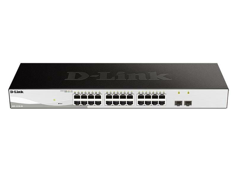 Коммутатор D-Link DGS-1210-26/F 24x1GE, 1xSFP Websmart (DGS-1210-26)