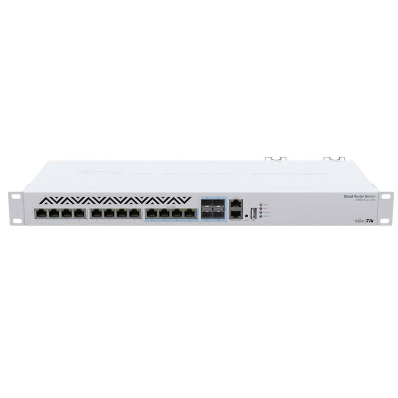 Коммутатор MikroTik CRS312-4C+8XG-RM (8x10G, 4x10G/SFP+, USB, 1хFE)