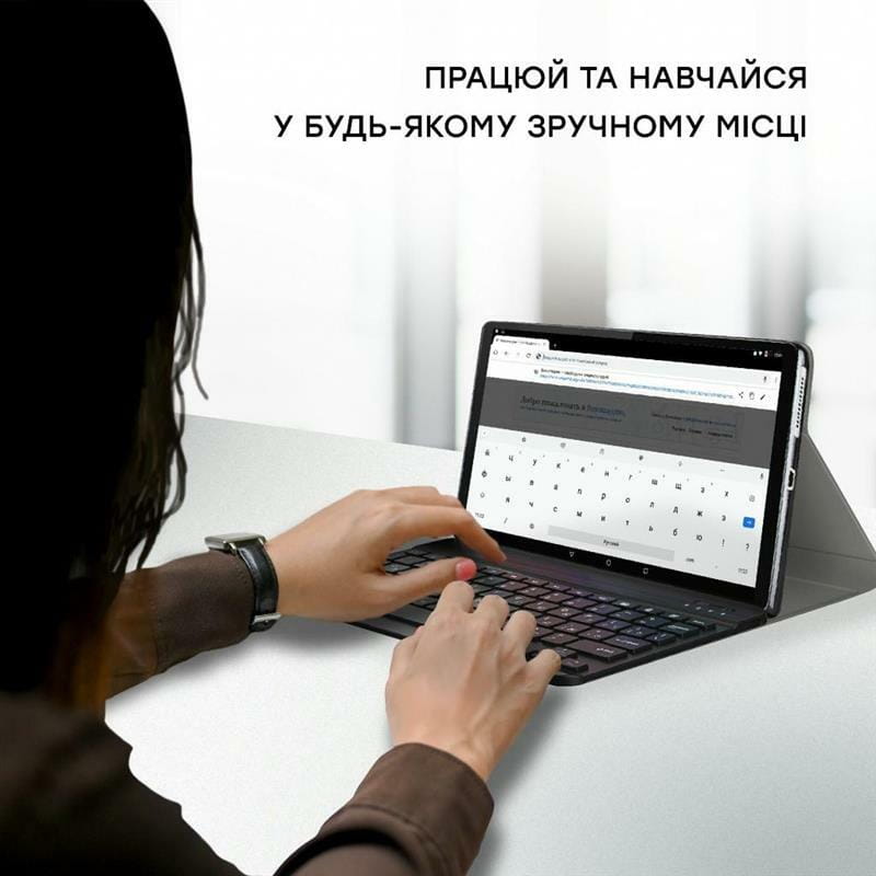 Чехол-клавиатура AirOn Premium для Lenovo Tab M10 HD 2nd Gen TB-X306 Black (4822352781053)