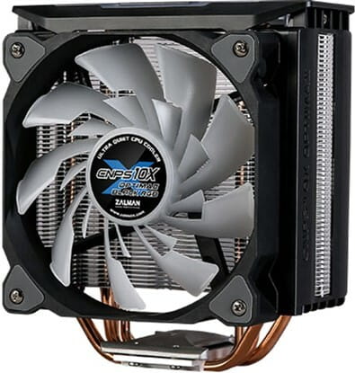 Кулер процессорный Zalman CNPS10X OPTIMA II RGB Black, Intel: 2066/2011-3/2011/1200/1156/1155/1151/1150, AMD: FM2/AM2/AM4/AM3/AM3+, 160x132х85 мм, 4-pin
