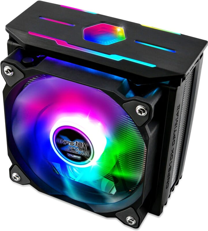 Кулер процессорный Zalman CNPS10X OPTIMA II RGB Black, Intel: 2066/2011-3/2011/1200/1156/1155/1151/1150, AMD: FM2/AM2/AM4/AM3/AM3+, 160x132х85 мм, 4-pin
