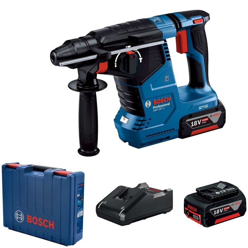 Перфоратор Bosch Professional GBH 187-LI SDS-Plus (0.611.923.021) 18В 2х5Агод, кейс