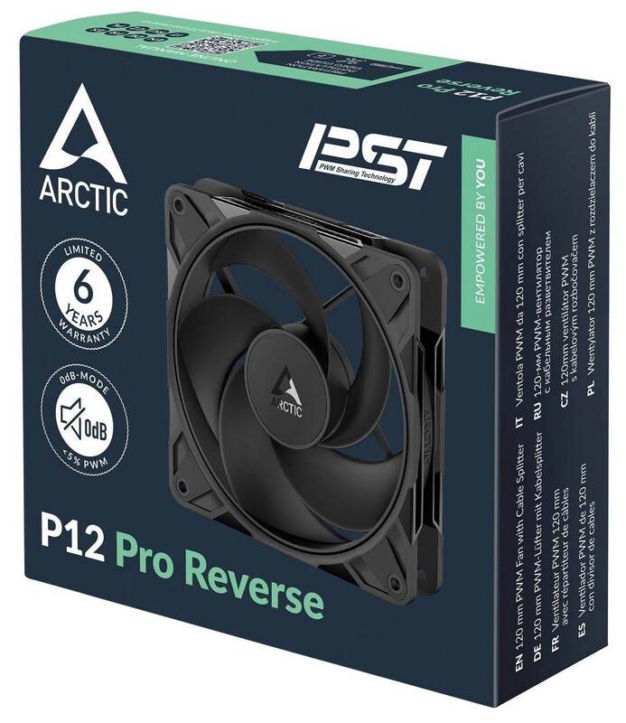 Вентилятор Arctic P12 Pro Reverse Black (ACFAN00331A)_