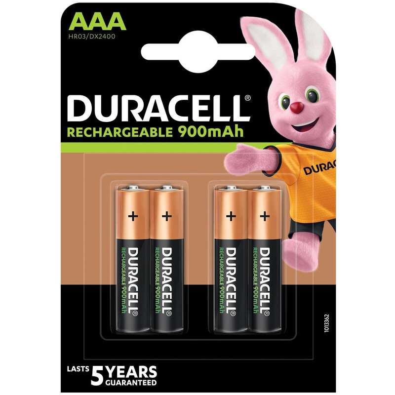 Аккумулятор Duracell Rechargeable DX2400 Ni-MH AAA/HR03 900 mAh BL 4шт