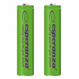 Аккумулятор Esperanza Ni-MH AAA/HR03 1000 mAh BL 2шт Green
