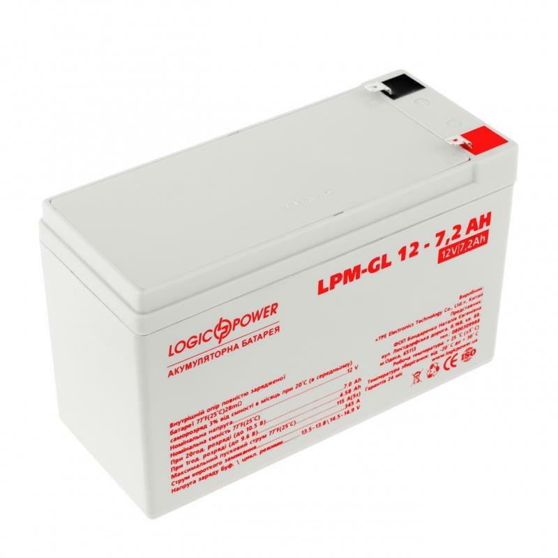 Аккумуляторная батарея LogicPower 12V 7.2AH (LPM-GL 12 - 7.2 AH) GEL